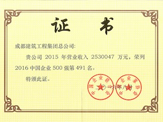 2016年中国企业500强